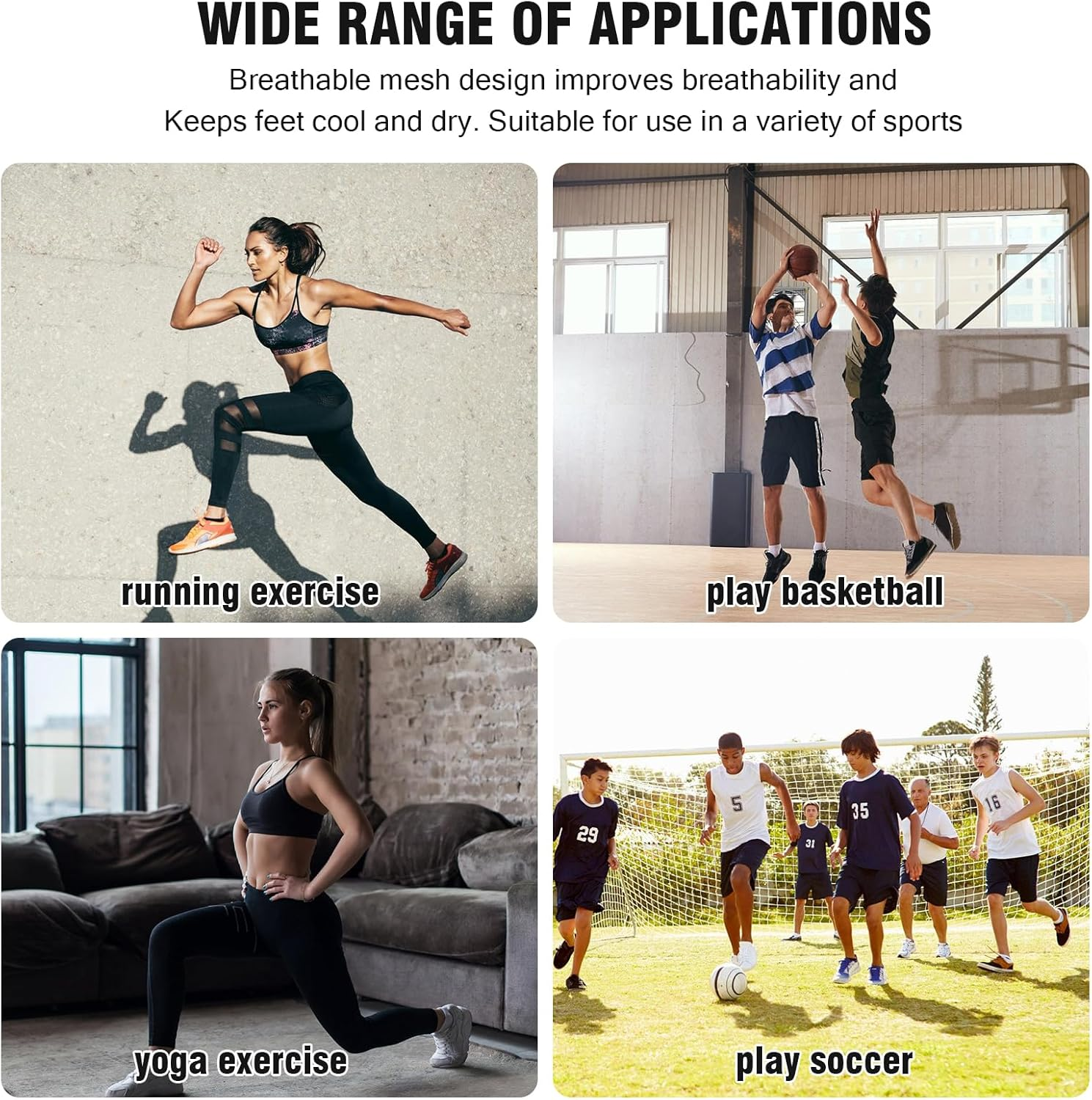 3 Pairs Compression Socks for Men Women, Breathable Thickened Socks anti Blister Sports Socks Comfortable Soccer Socks Cushioned Socks for Football Basketball Hiking Running