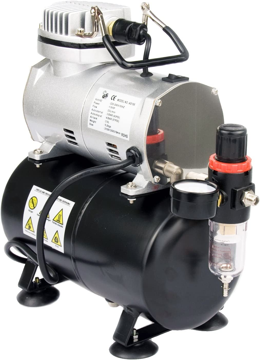 Dynamic Power HB-AS186 1/6HP Air Compressor 20-23L/Min. with 3 Litres Tank image number 1