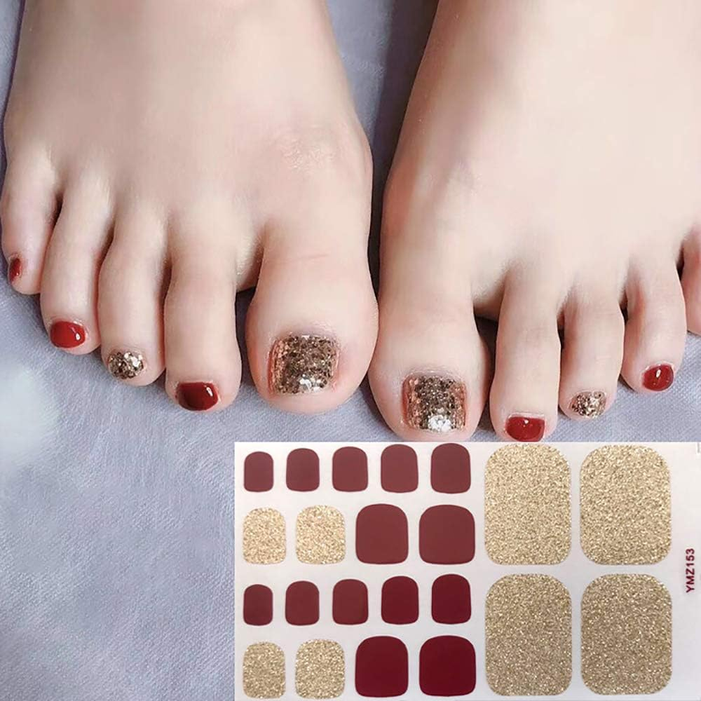 5 Pcs New Nail Stickers Foot Stickers 22 Small Stickers Waterproof Exquisite Fashion Makeup Nails Tips Decorations image number 4