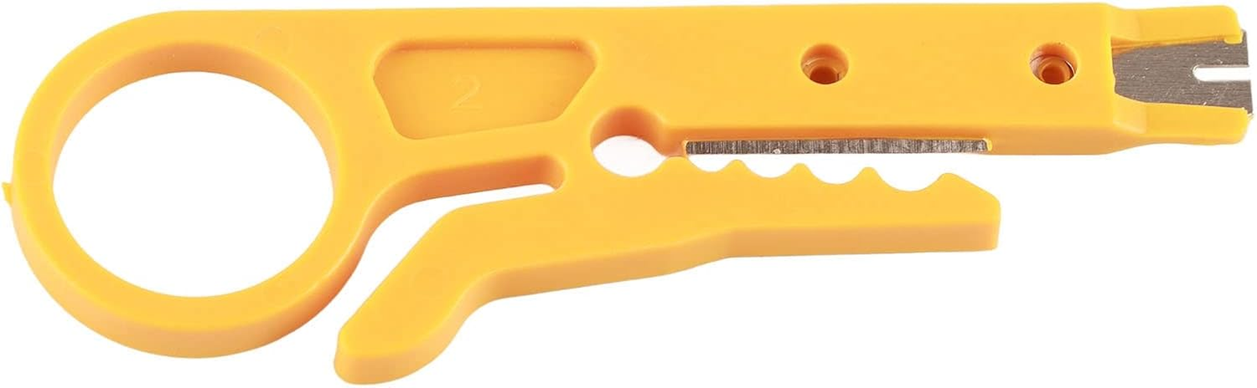 Mini Wire Stripper, Safe 5 Pcs Network Wire Stripper Punch down Cutter for Network Wire Cable for PTFE Tubes for 3D Printers for CAT5 Cat5E CAT6 Data Cables image number 2