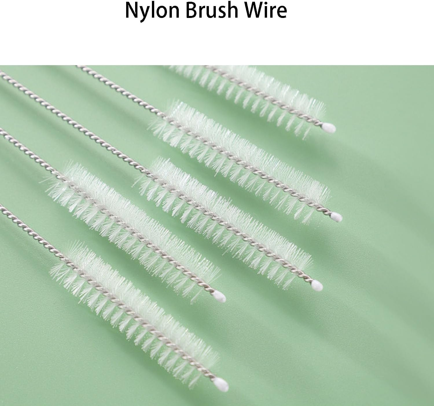 Straw Cleaner Brush 10 PCS, with Stainless Steel Handlewater, Reusable Cleaning Brushes for Kitchen Accessories image number 4