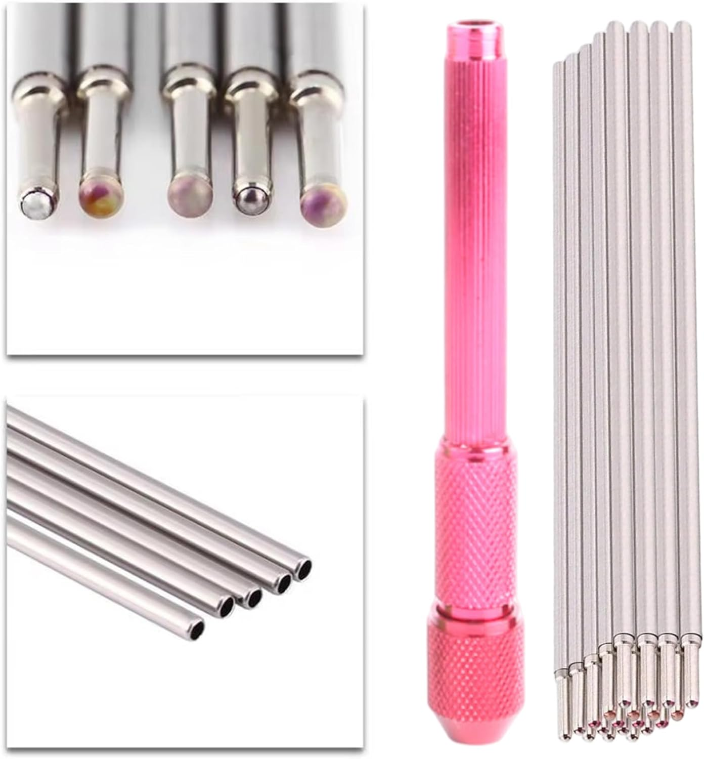 Tattoo Stencil Pen with 20 Red Refill 4 Inch Handheld Metal Tattoo Pen Professional Non-Slip Marker for Tattooing image number 3