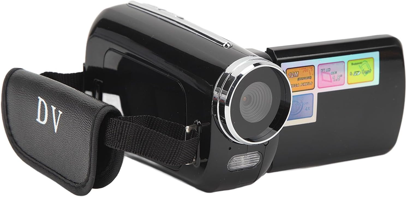 Handheld Digital Video Camera, 4X Digital Zoom, IPS Touch Screen, HD Output, External Microphone, Small Convenient,Recording, Suitable for Baby Growth Records, Travel image number 6