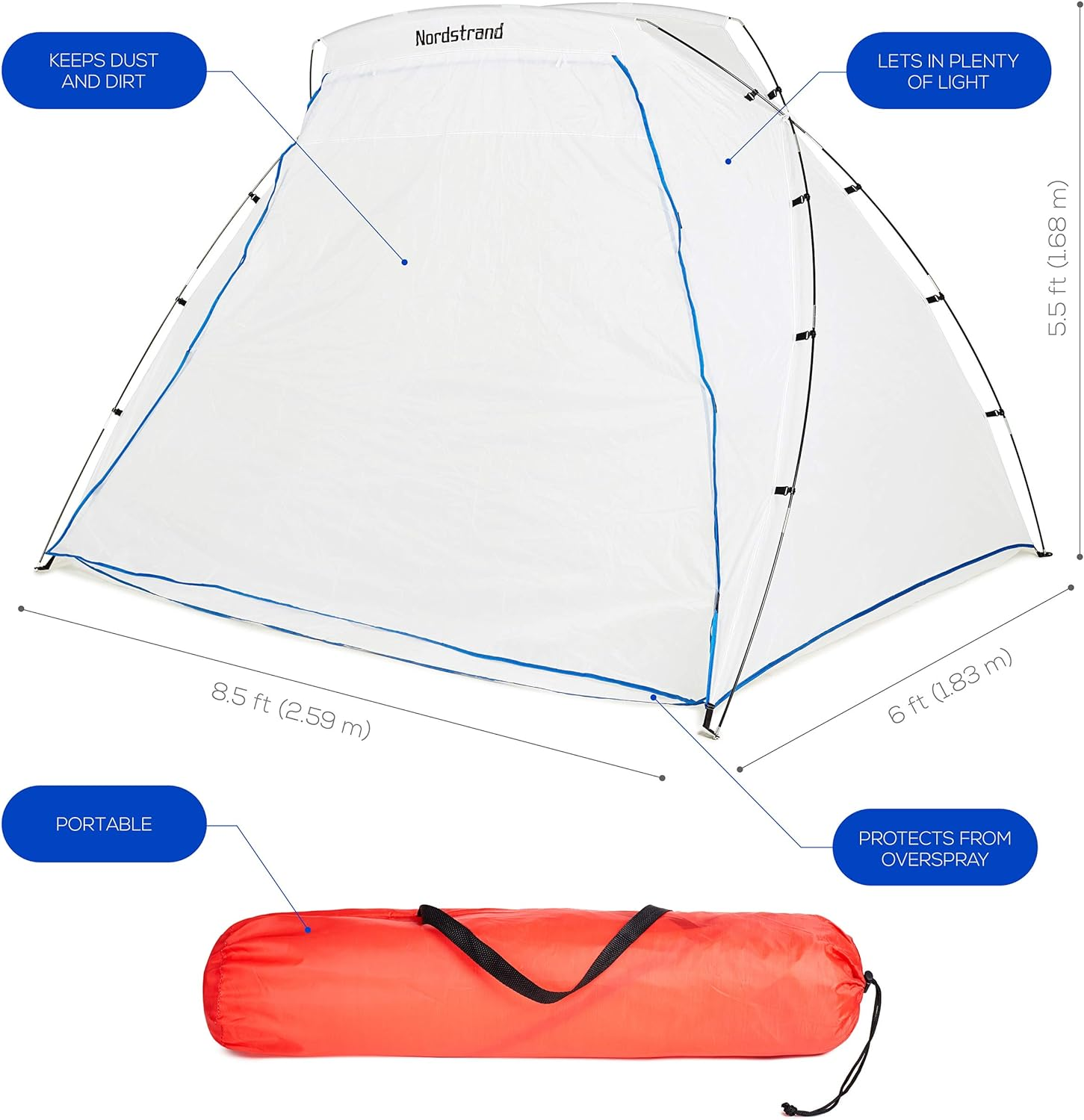 Nordstrand Portable Spray Paint Booth - Airbrush Spray Paint Shelter Tent - DIY Hobby Painting Station image number 2