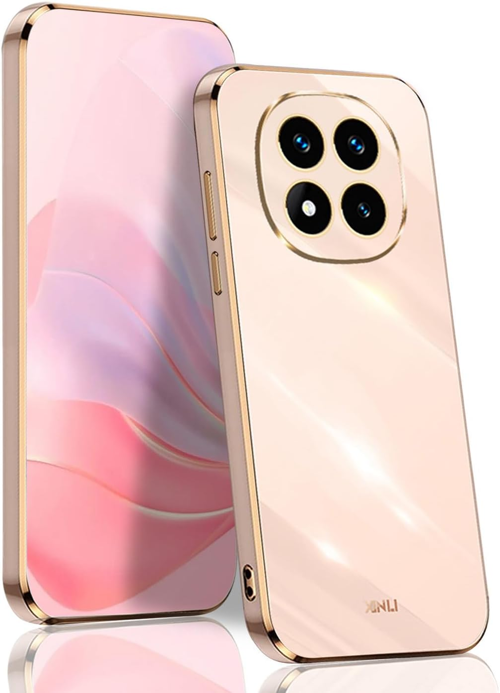 BORYA Case for Xiaomi Redmi Note 14 Pro+ Plus, Ultra Thin Shockproof Premium TPU Bumper Mobile Phone Case, Soft Silky Silicone Protective Case, Elegant Galvanised Phnom Penh Case, Black