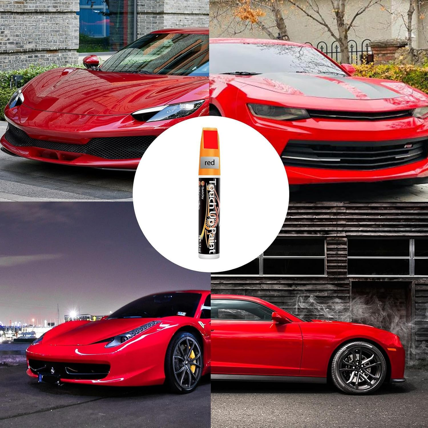 Car Paint Scratch Repair Pen | Car Paint Scratch Repair Touch-Up Paint Pen,2-In-1 12Ml Car Paint Pen for Deep Scratches, Various Cars, Vehicles, Paint Repair Buniq image number 1