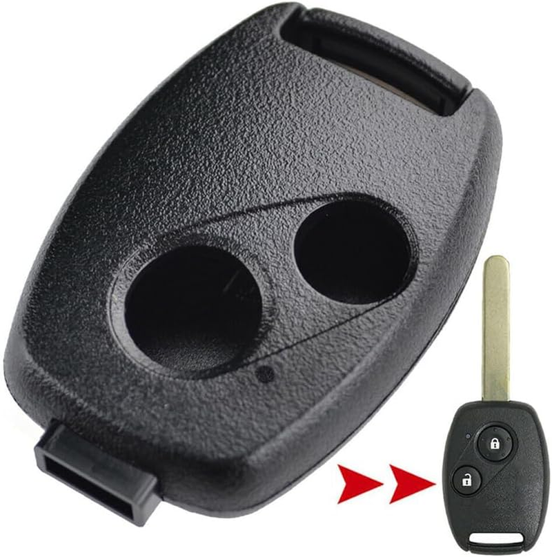 Key Fob Shell Case Replacement for Honda Civic Accord Pilot Fit CRV Ridgeline Jazz Frv Insight Civic Cr-Z S2000 Stream Crosstour Hrv Odyssey Keyless Entry Remote Control Key Fob Cover 2 Buttons image number 2