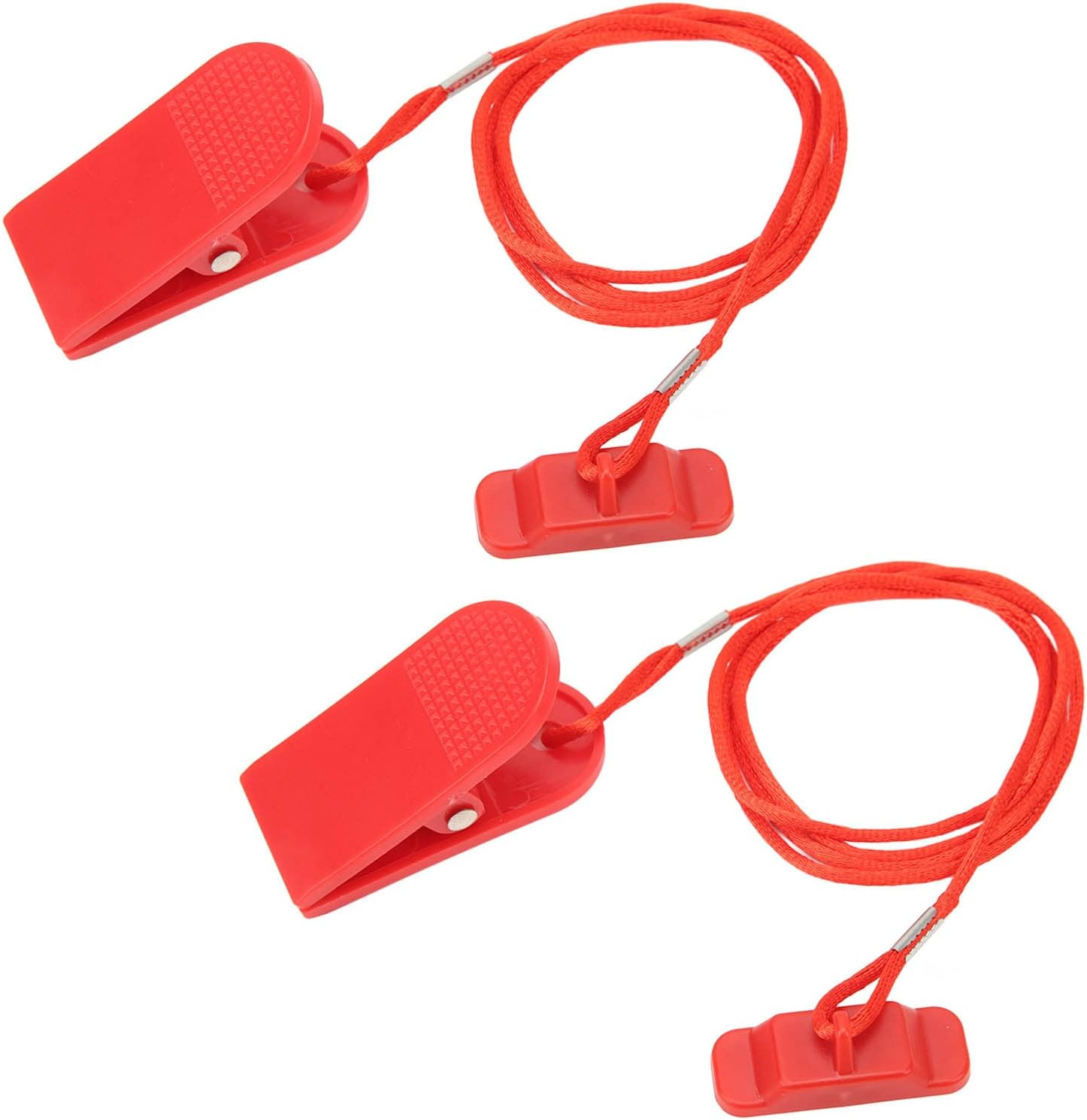 Treadmill Safety Key, 2Pcs Treadmill Magnet Security Lock, Universal Fit Most Treadmill Requiring round Key, Auto Protection Running Machine Security Stop Lock Replacement