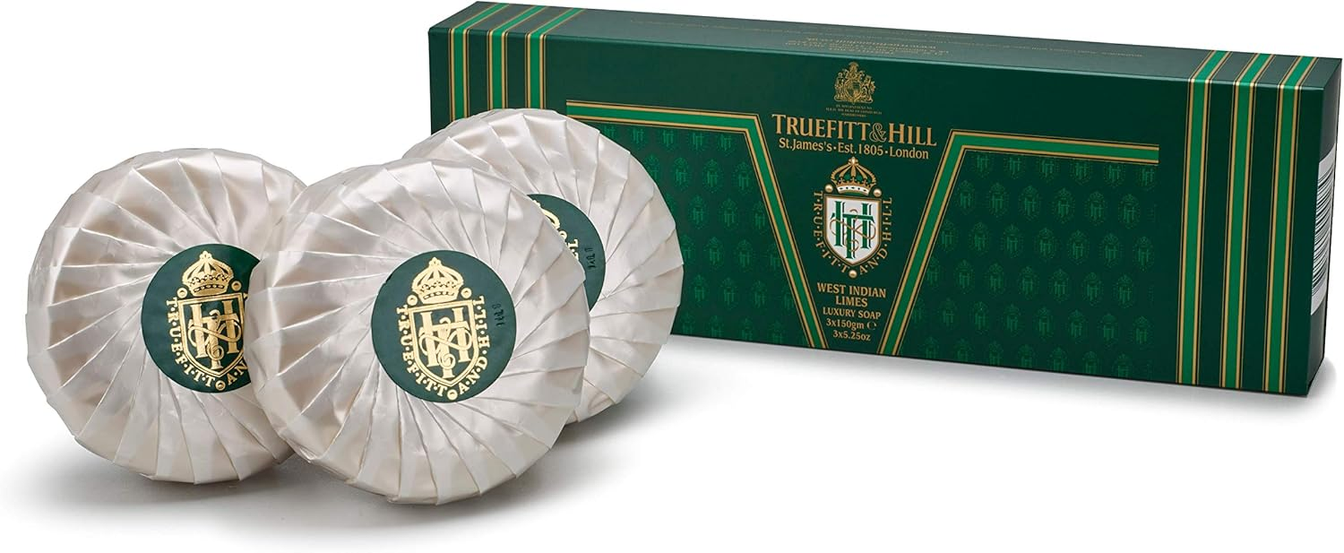 Truefitt and Hill West Indian Limes Triple Soap, 450 G image number 1