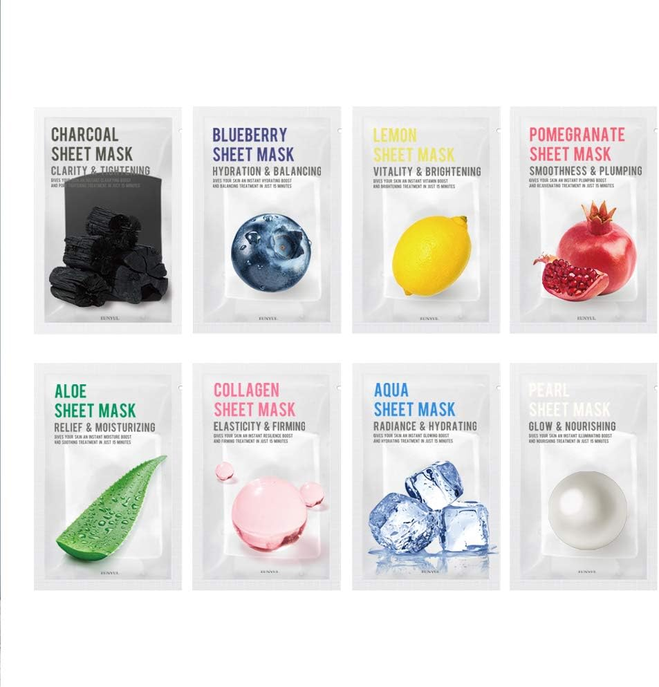 [PACK of 10] EUNYUL Purity Aloe Facial Sheet Mask Pack 22Ml X 10Pcs Korean Skincare Hydrating & Soothing & Natural Ingredients for All Skin Types image number 1