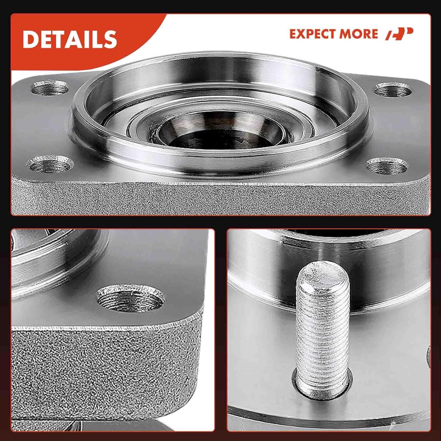 A-Premium Rear Wheel Bearing and Hub Assembly Compatible with Jaguar X-Type 2002-2008 Left or Right image number 6