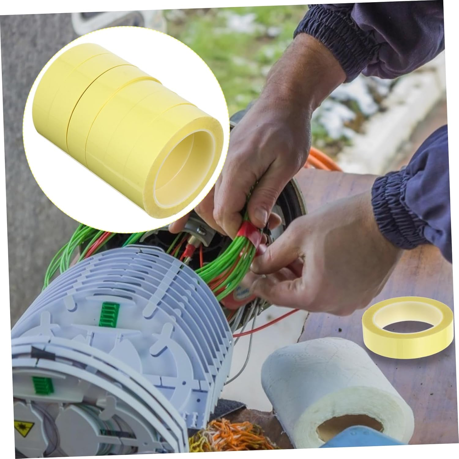 Hohopeti 6Pcs Heavy Duty Adhesive Mara Tape Electrical Insulation Tape Random Color image number 3