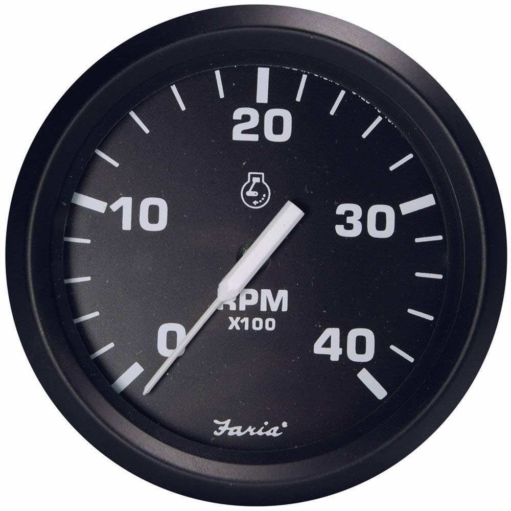 Faria 32803 Euro Tachometer Gauge 4000 RPM Diesel-4"