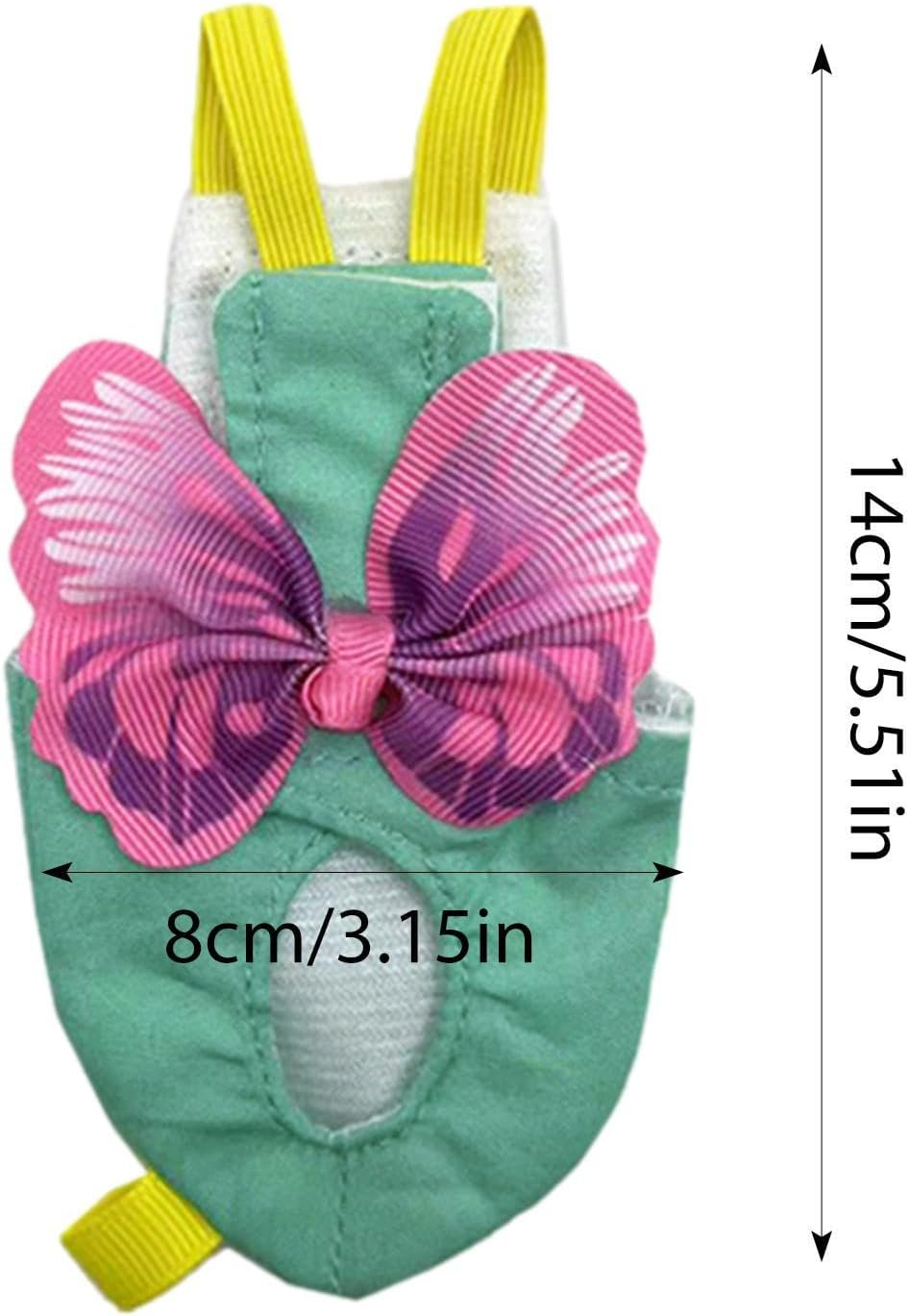 Bird Harness | Soft Bird Diapers Suite | Pigeon Pants for Small Medium Birds Parakeets Parrot Cockatiel, Bird Diapers for Parrots, Bird Clothes Pochy - M image number 5