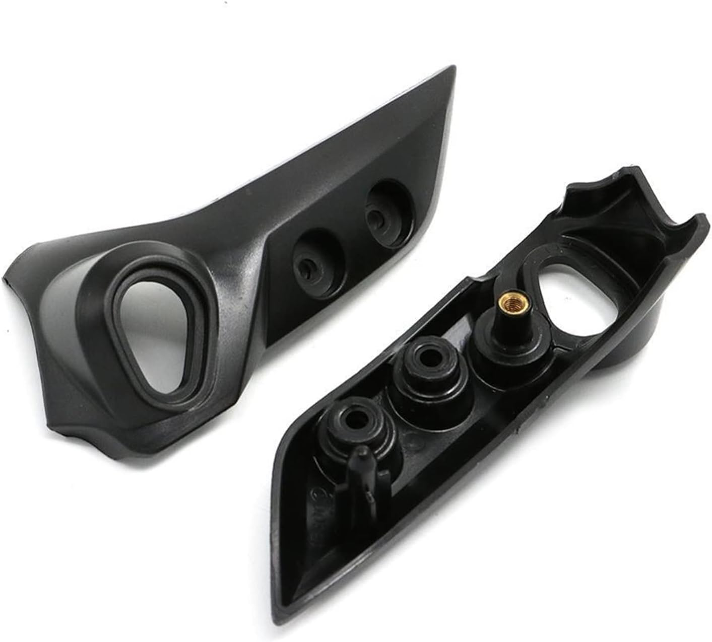 CAREG Compatible with Yamaha FZ6 FZ6-N FZ6N New Black Bracket Headlight Upper Side Motorcycle Parts Plastic 2004 2005 2006 2007 2008 2009 FZ 6N