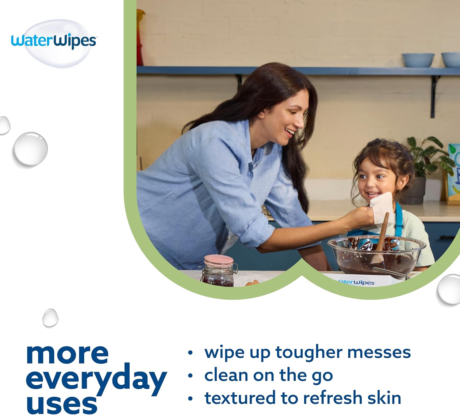 Waterwipes Baby Wipes, Textured Sensitive Baby Diaper Wipes, 99.9% Water, Unscented & Hypoallergenic, for Baby & Toddlers, 12 Packs (720 Count), White image number 2