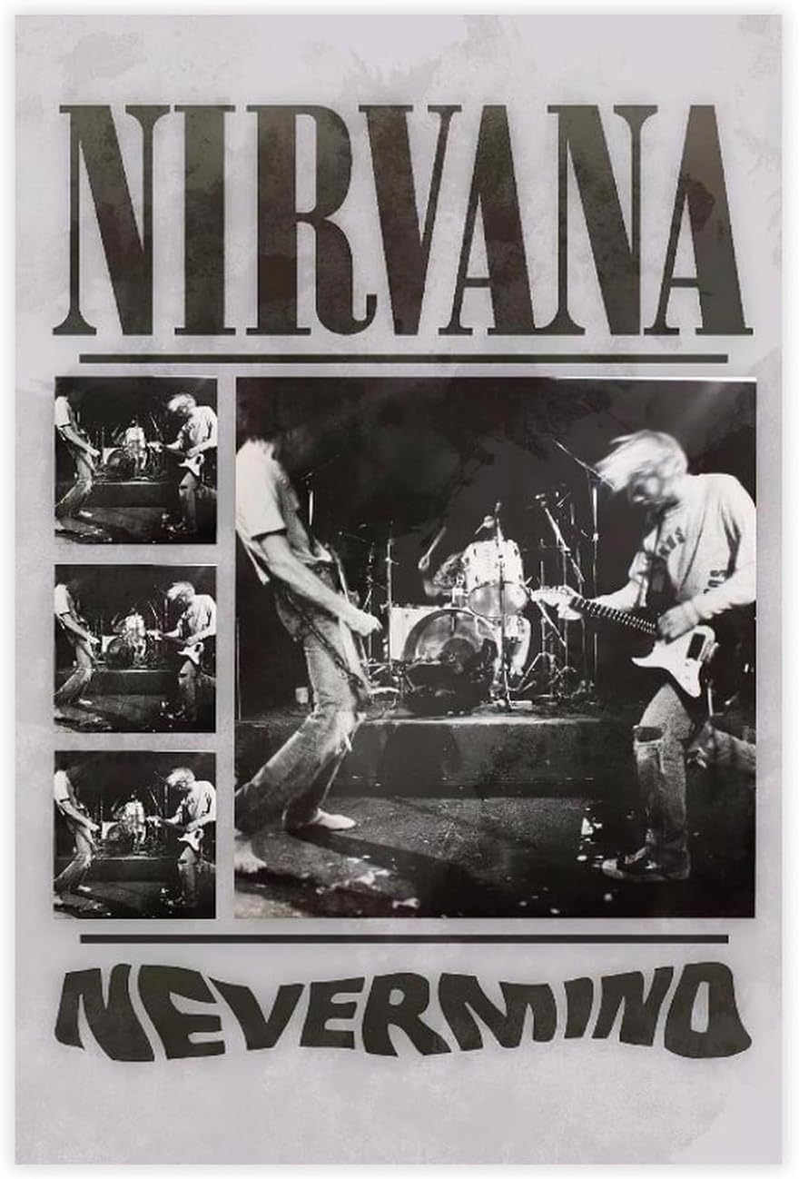 TGDSVPWQ Nirvana Poster Music Poster Wall Art Wall Decor Posters Canvas Poster Unframe:12X18Inch(30X45Cm) image number 5