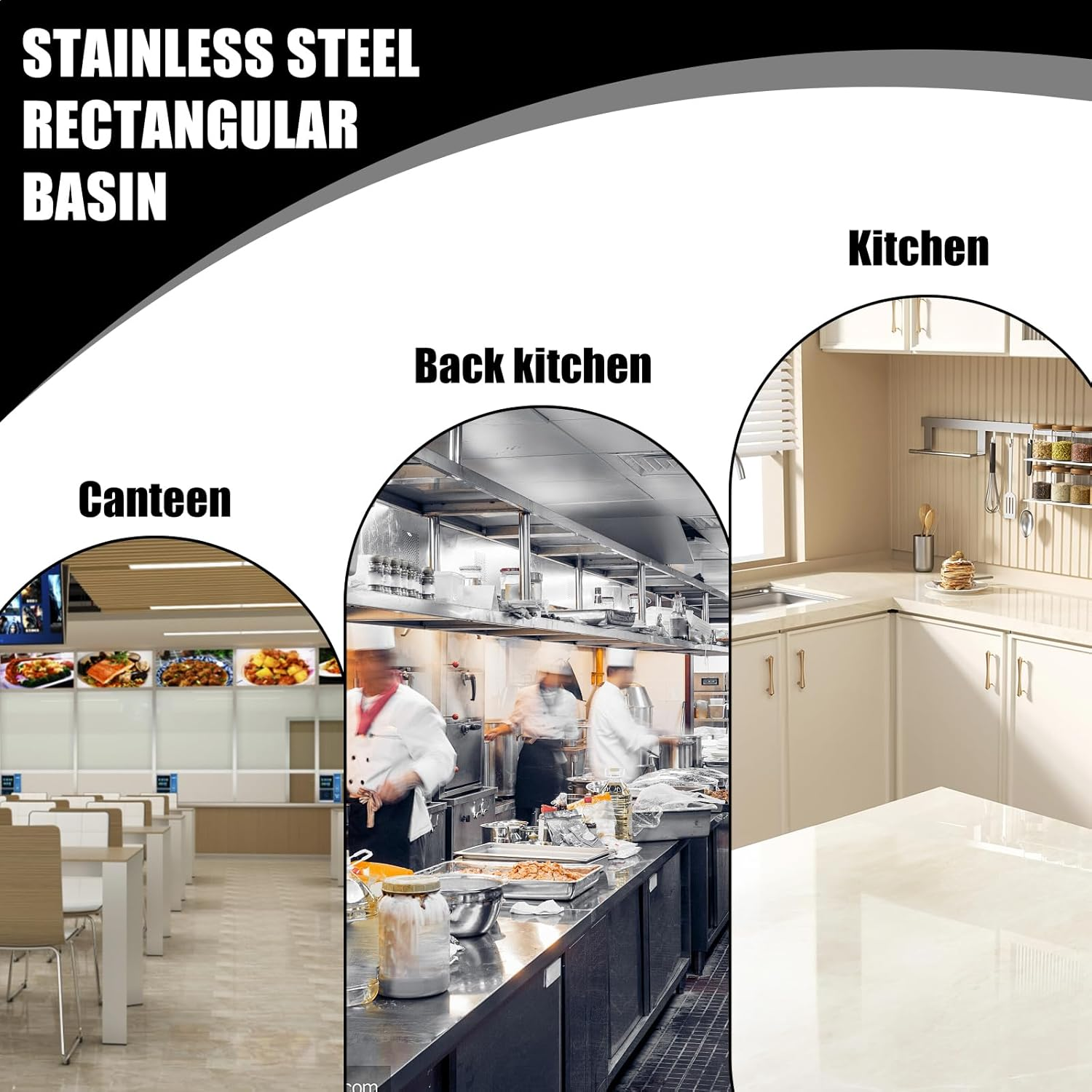 Breading Set Stainless Steel 3 Pieces: 3 X GN Containers with Lid, 32.5 X 17.5 X 6.5 Cm Metal Breading Tray, Rectangular, Gastronorm Container Stainless Steel with Lid for Breading for Fish, Meat image number 2