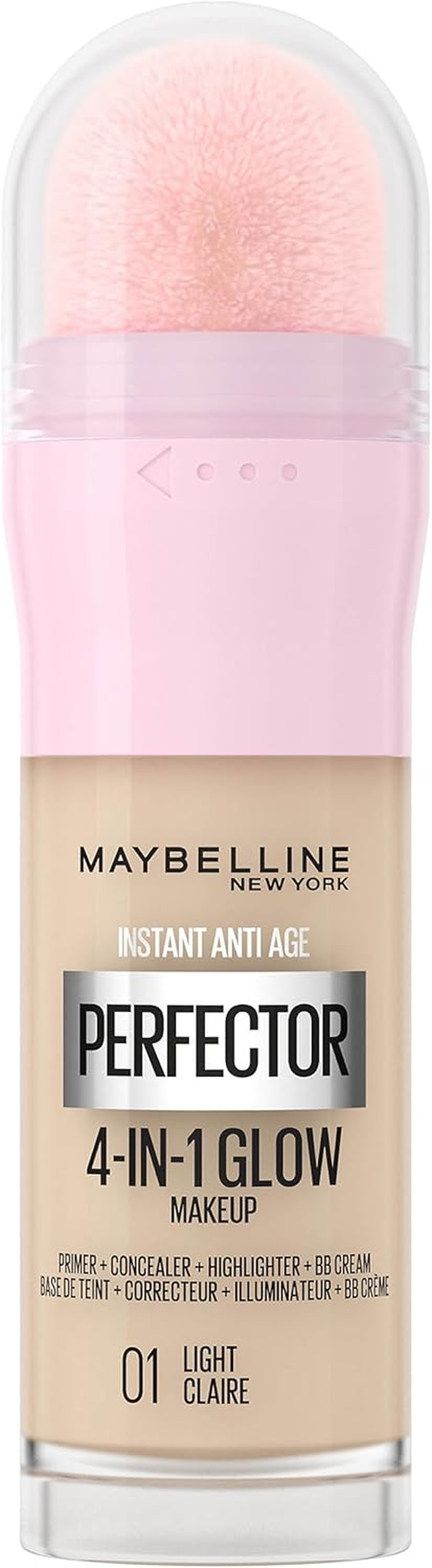 Maybelline New York 4-In-1 Make up Instant Perfector Glow, No. 01 Light, 20 Ml + Instant Anti-Age Effect Concealer No. 01 Light, 6.8 Ml - 02 Medium + 04 Honey image number 5