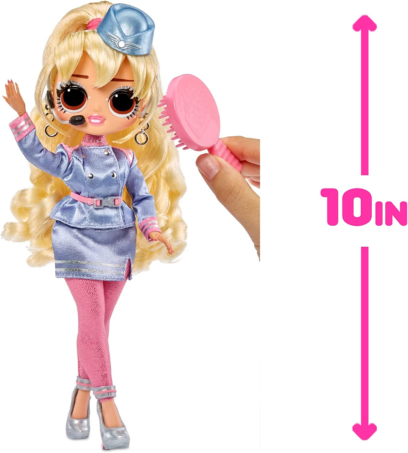 LOL Surprise OMG World Travel Fashion Doll - Fly GURL - with 15 Surprises Including Outfit, Shoes, Travel Accessories, & More - Reusable Packaging Playset - Collectable - for Boys & Girls Age 4+