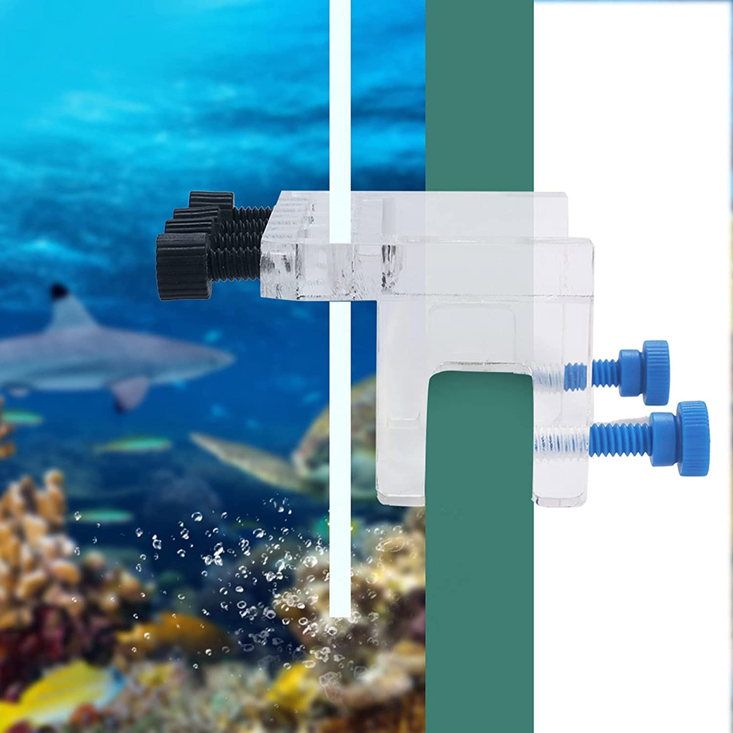 Aquarium Tube Fixture Holder, Acrylic Aquarium Soft Tube Fixture Holder Aquarium Tube Holder Tubling for Holding Pump Air Pump Soft Hose image number 5