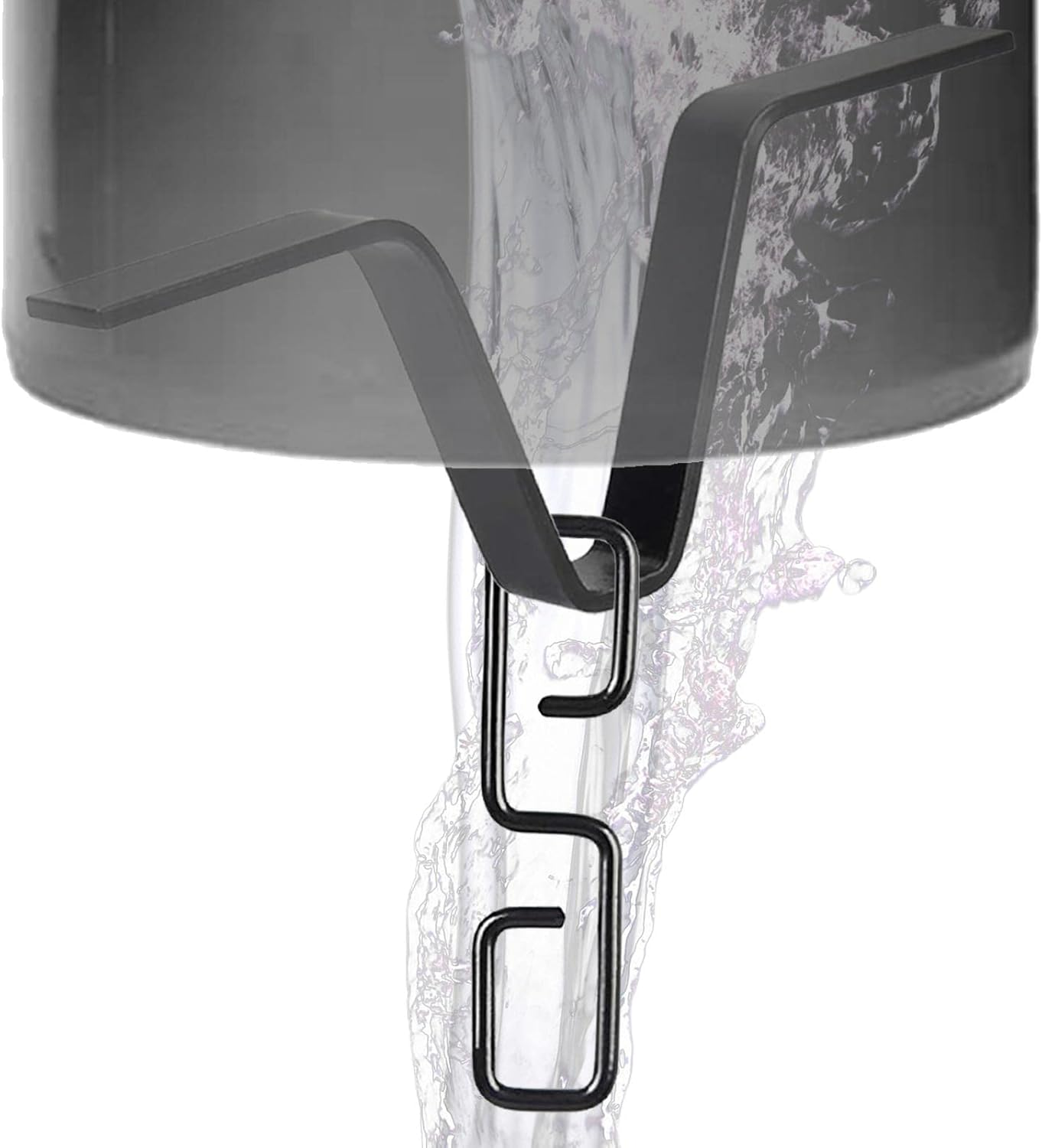 Rain Chains Adapter | Professional V-Shaped Rain Chain Gutter Adaptor for Rain Chain Installation | Rain Chain Hook Adapter for outside Rainy Days B/