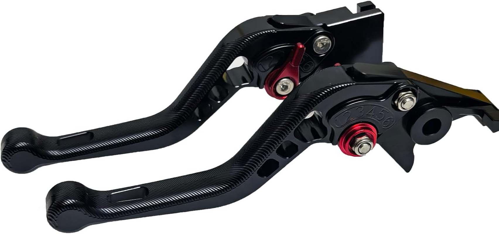 For 2016-2018 Speed Triple R, 2016-2020 Speed Triple 1050/S (Not RS), 2019-2020 1200 Scrambler XC Short Brake Clutch Levers Pair Black