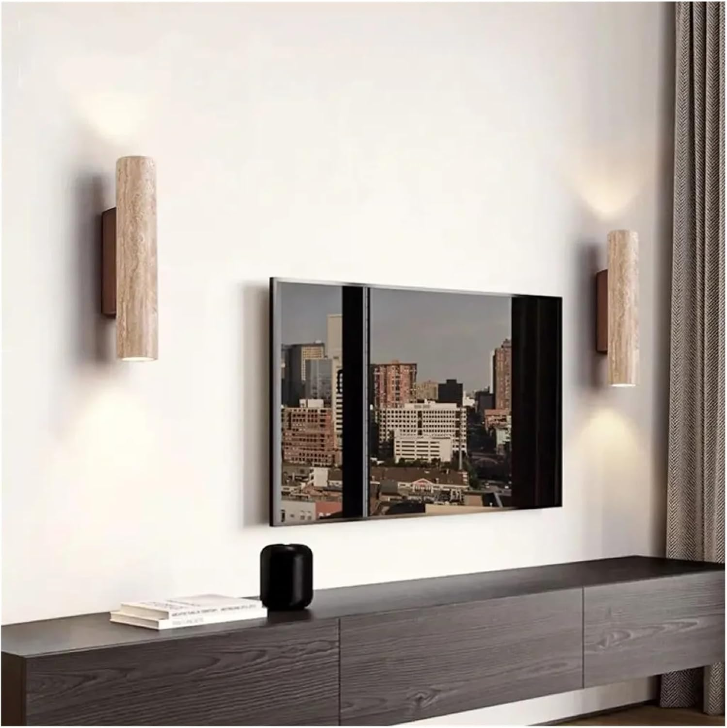 Stone Wall Lamp Sconce Light with up and down Lighting for Living Room Bedroom(B-23Cm) image number 5