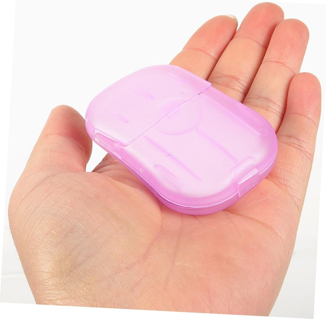 Travel Soap Sheets Portable Hand Wash Soap 15 Boxes Purple for Outdoor Camping Hiking Children&rsquo;S Travel Toiletries image number 3