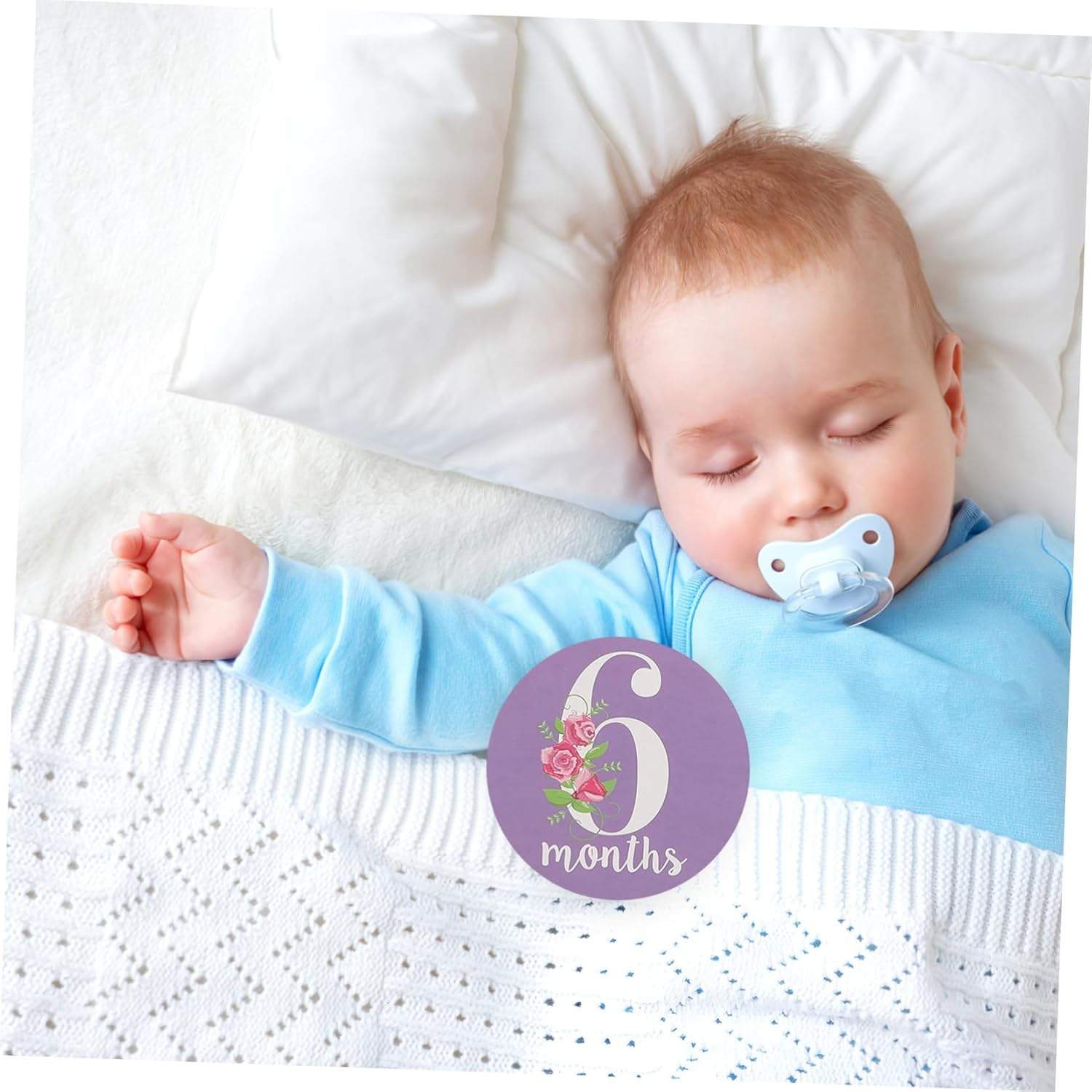 Generic Baby Stickers and Monthly Stickers for Newborns 12Pcs Creative Photo Prop for Babies for Newborn Memory Keepsake image number 2