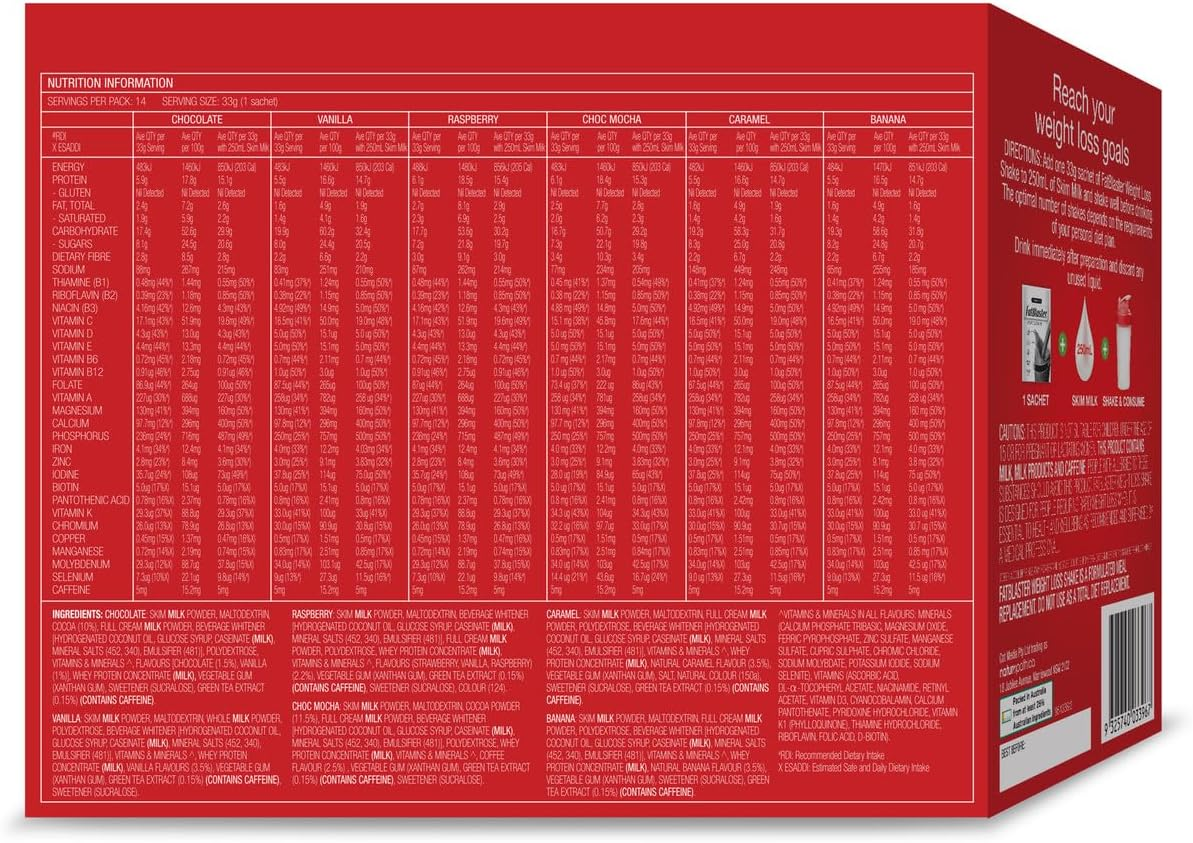 Naturopathica Fatblaster Weight Loss Shake Sachets 33 G (Pack of 14) image number 2