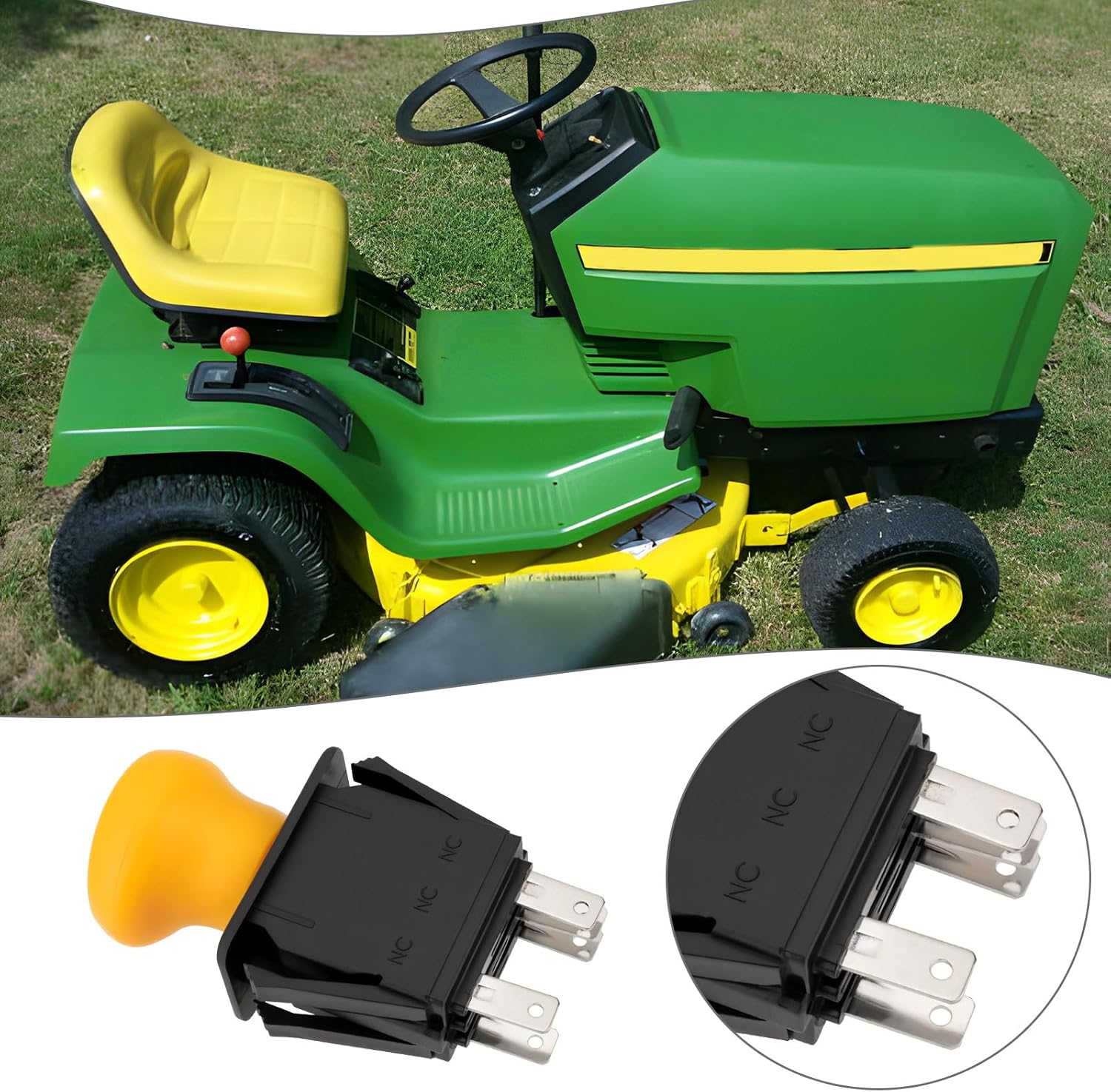 Emagtech PTO Switch 5 Pin Compatible with John Deere LX172 LX173 LX176 LX178 LX186 LX188 Compatible with Kubota HD45 HD75 AM118802, AM116235 image number 3