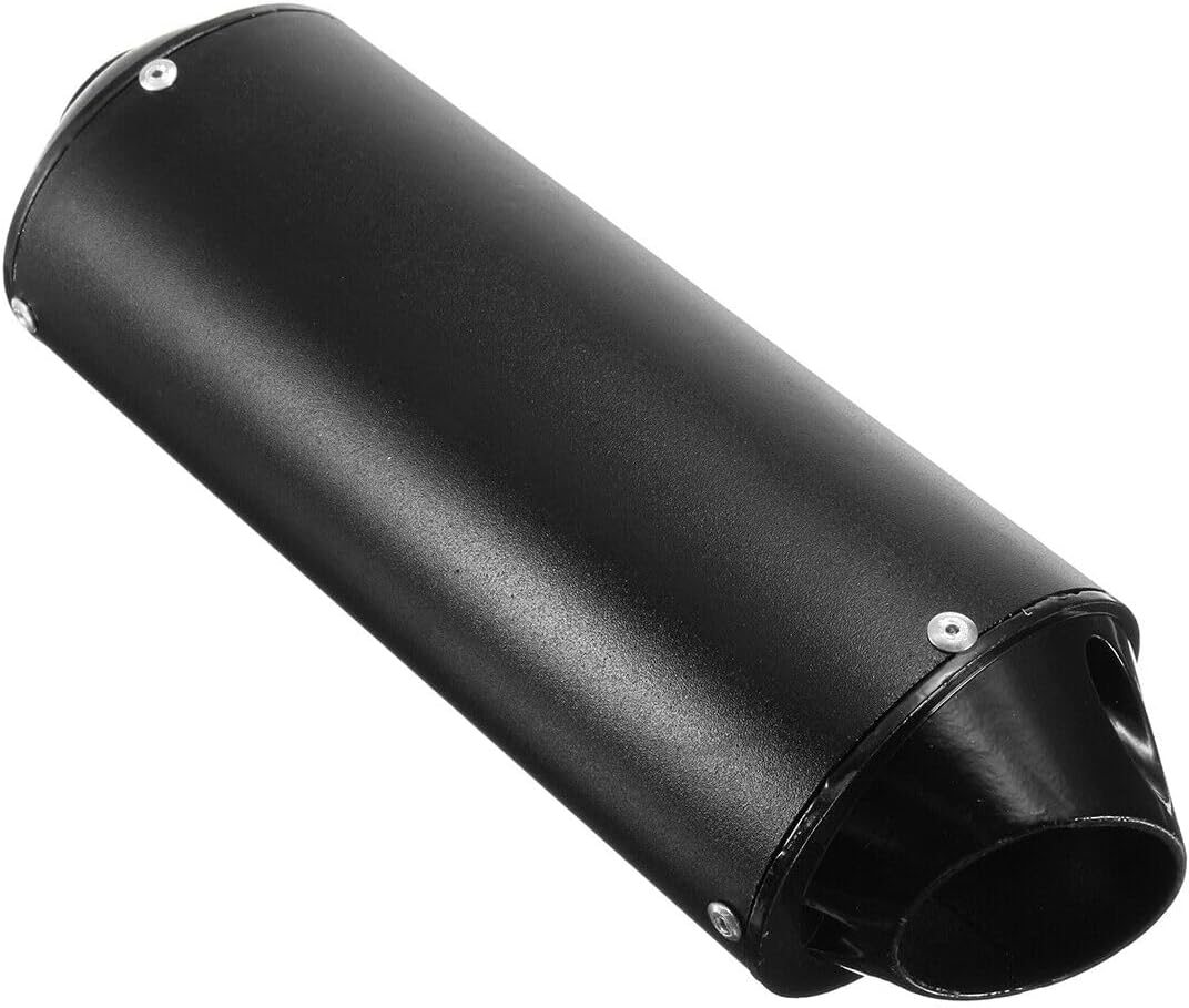 1.1" 28Mm Exhaust Muffler with Clamp for 90Cc 110Cc 125Cc 140Cc 150Cc 160Cc 4 Wheeler ATV Quad Motorcycle Scooter Chinese Taotao Street Dirt Pit Bike Black image number 5