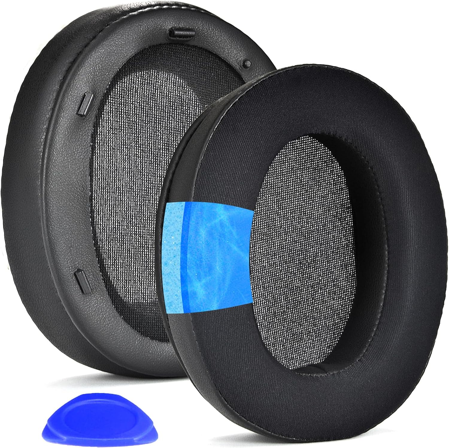 WHXB910N Earpads Cushions Replacement Compatible with Sony WH-XB910 XB910N Extra Bass Noise Cancelling Headphones, Ear Pads with Softer Protein Leather (Black)