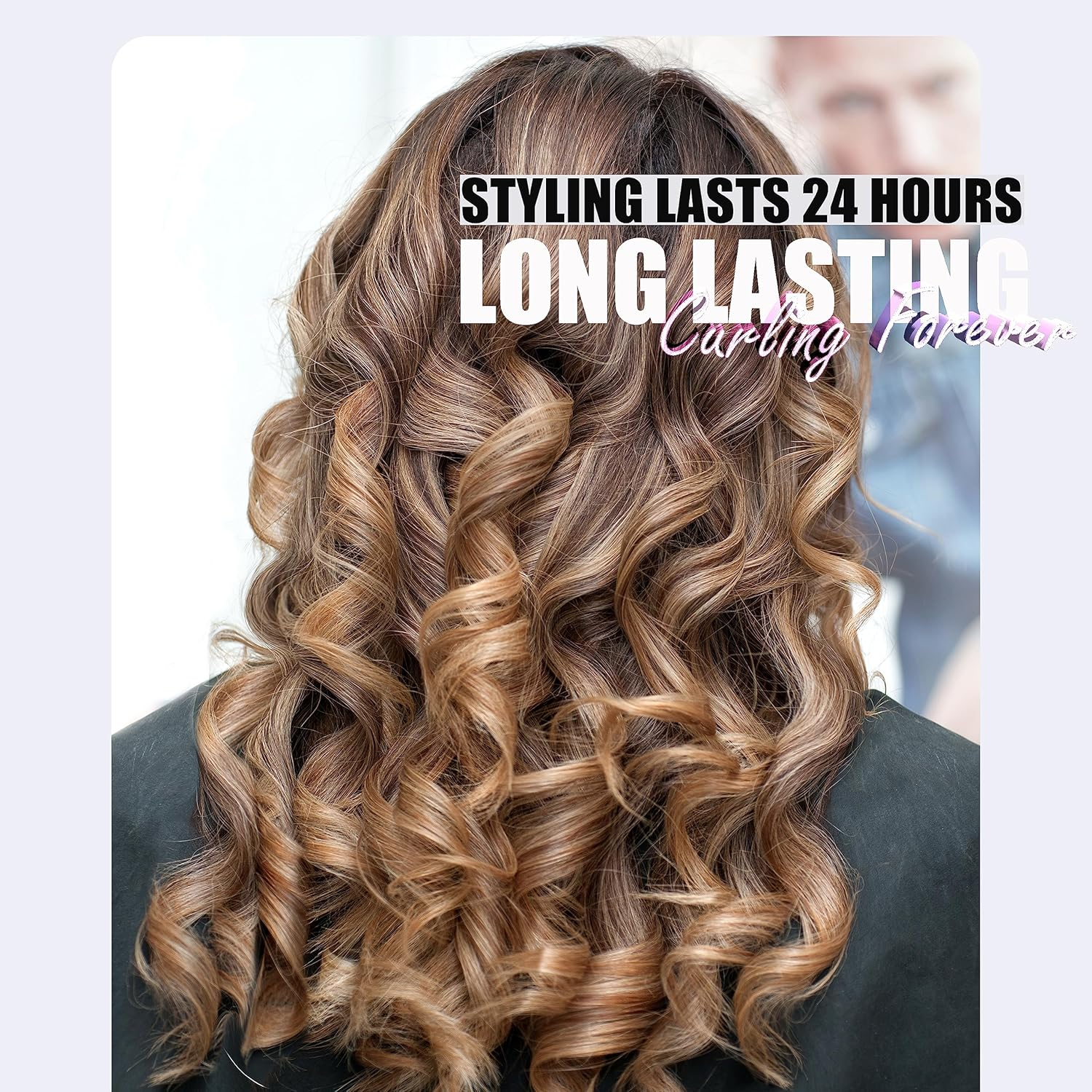 FARERY Long Barrel Curling Iron 1 Inch, Ceramic Curling Iron for Thin Hair, Infused Argan Oil & Keratin, Long Lasting Styling, 11 Adjustable Temp, Include Clips & Silicone Pad image number 1