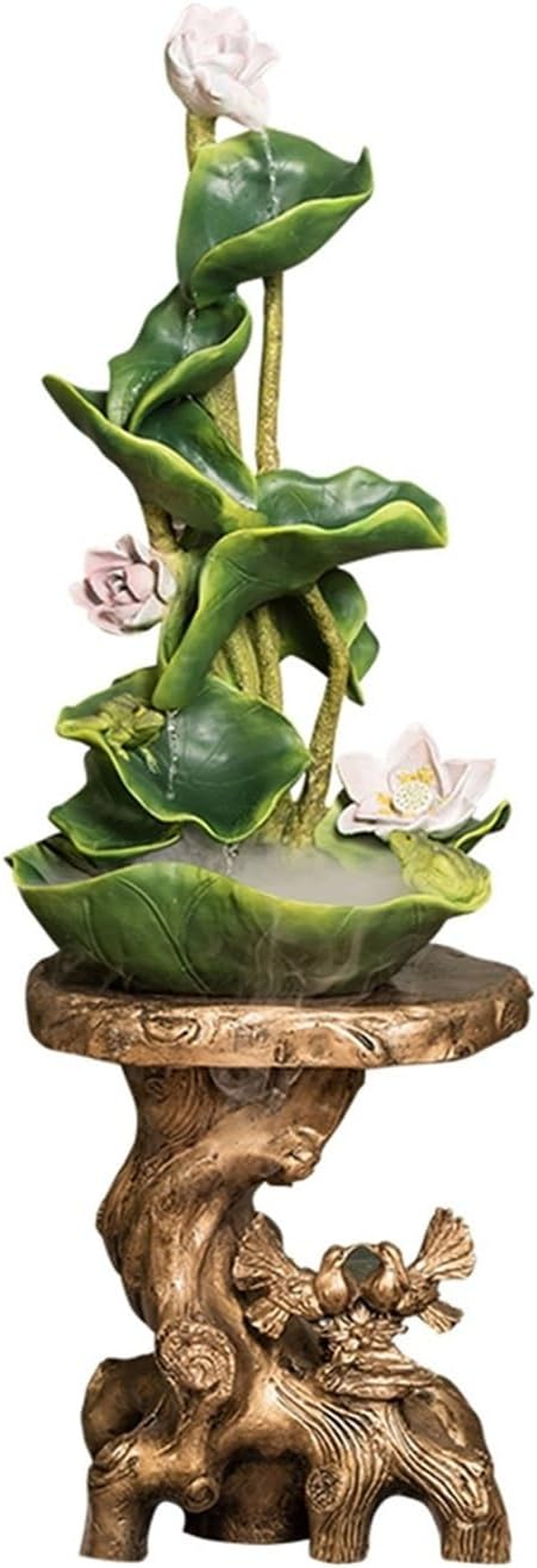 Outdoor Fountain New Chinese Landing Water Fountain, Living Room Courtyard Decoration, Home Accessories, Decorative Lotus image number 2
