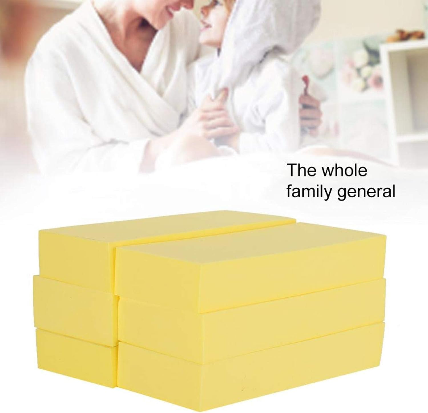 Bath Sponge for Shower Exfoliating Bath Sponge, Body Scrub Sponge, Exfoliator Body Sponge Soothing Body Sponge for Bathroom for Household(Large Yellow) image number 2