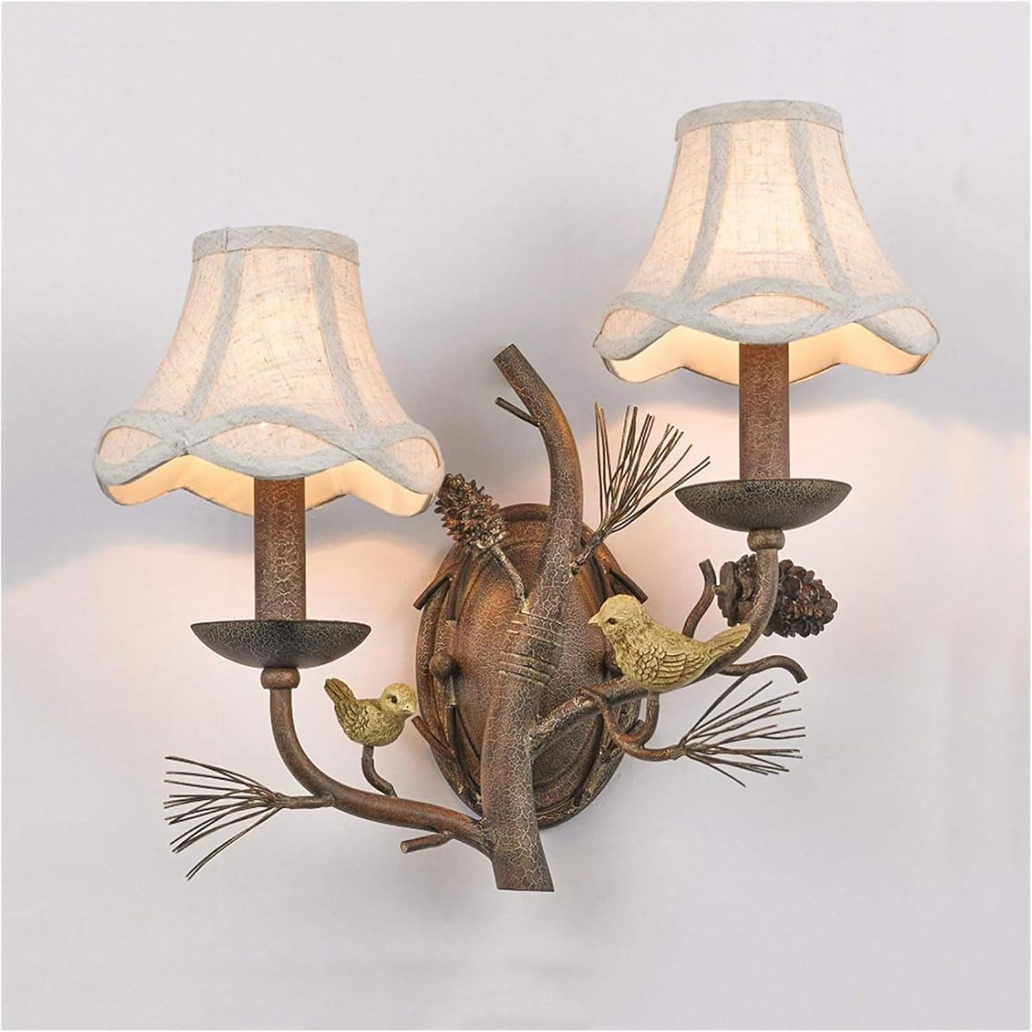 Rural Bird Wall Lamp Wall Lamps Interior Lighting Fixture Retro Wall Sconce Wall Lamps Compatible with Bedroom Living Room Wall Lighting image number 6