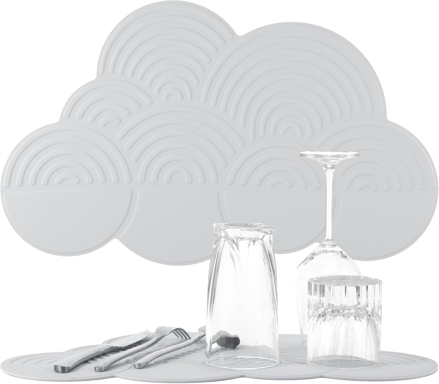 Li&Zhao Dish Drying Mats for Kitchen Counter - Dish Mat Drying Kitchen Mat Silicone Drying Mat Silicone Mats Dish Rack Mat Dish Drainer Mat image number 2