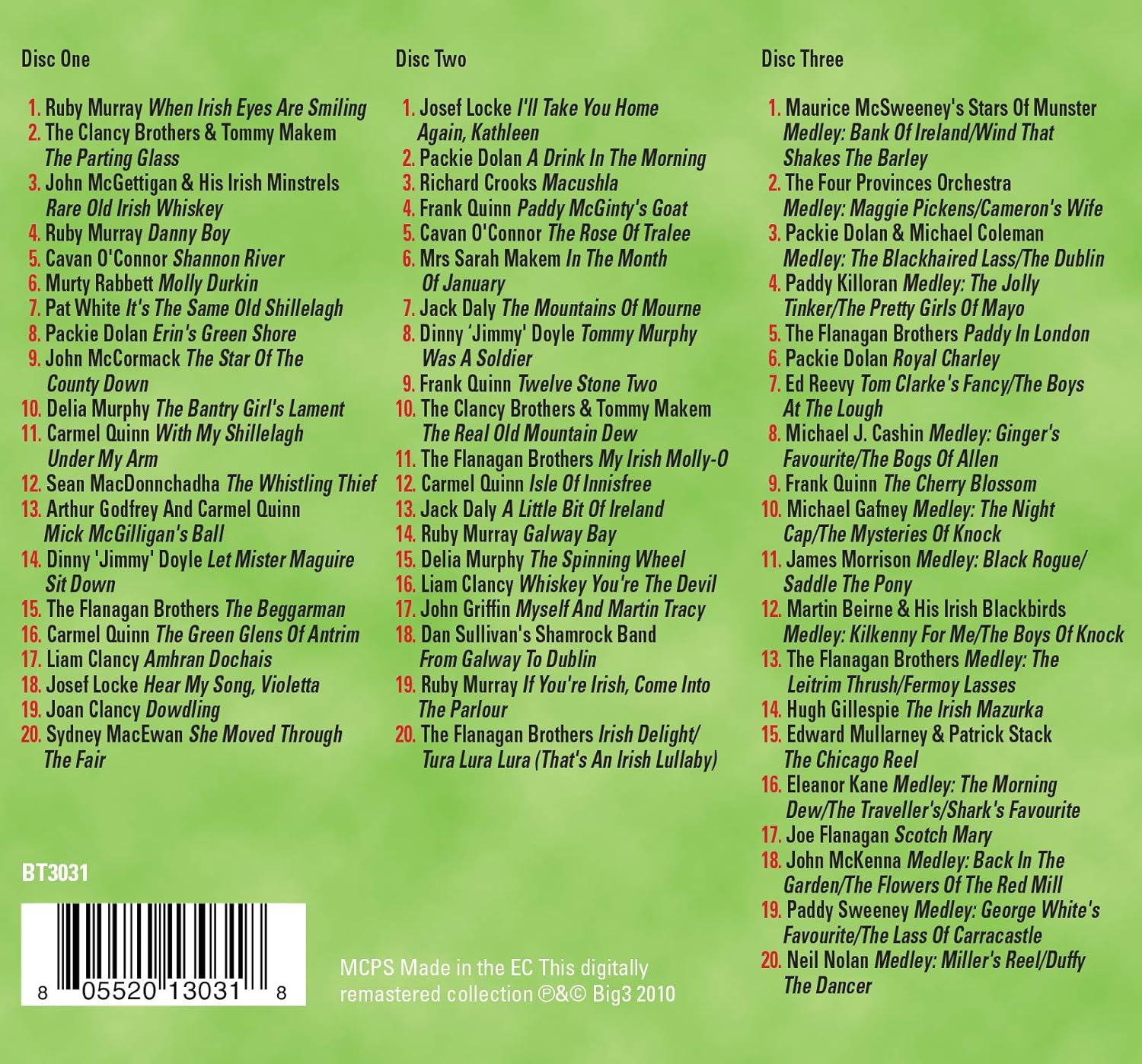 Absolutely Essential Irish Songs / Various image number 3