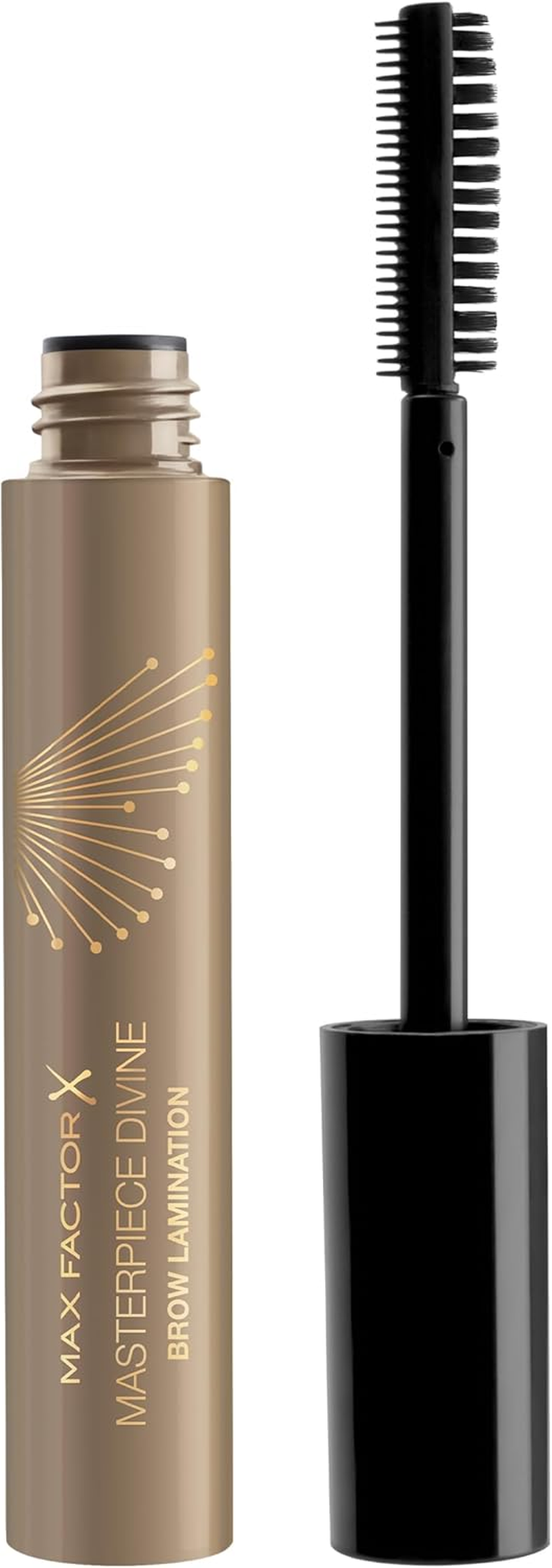 Max Factor Masterpiece Divine Brow Lamination Gel, 003, Medium, Eye Lift Effect, Hybrid Technology, Salon-Like Lamination Results, 8Ml