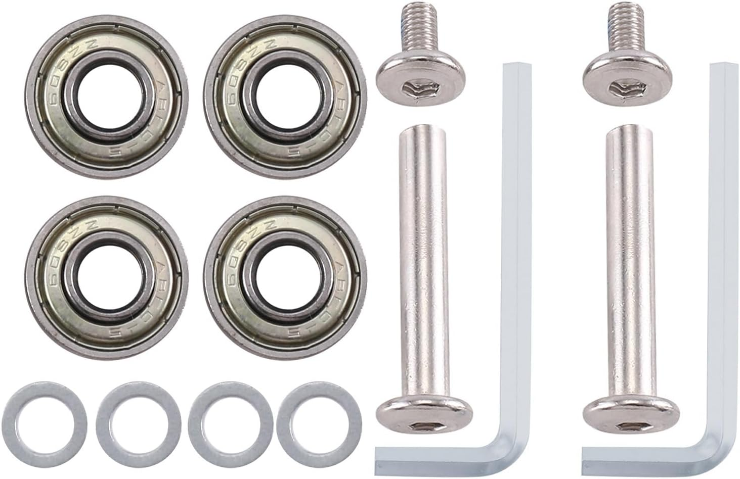 Barbuly 75Mmx 24Mm Luggage Suitcase Replacement Wheels, PU Swivel Caster Wheels Bearings Repair Kits, a Set of 4