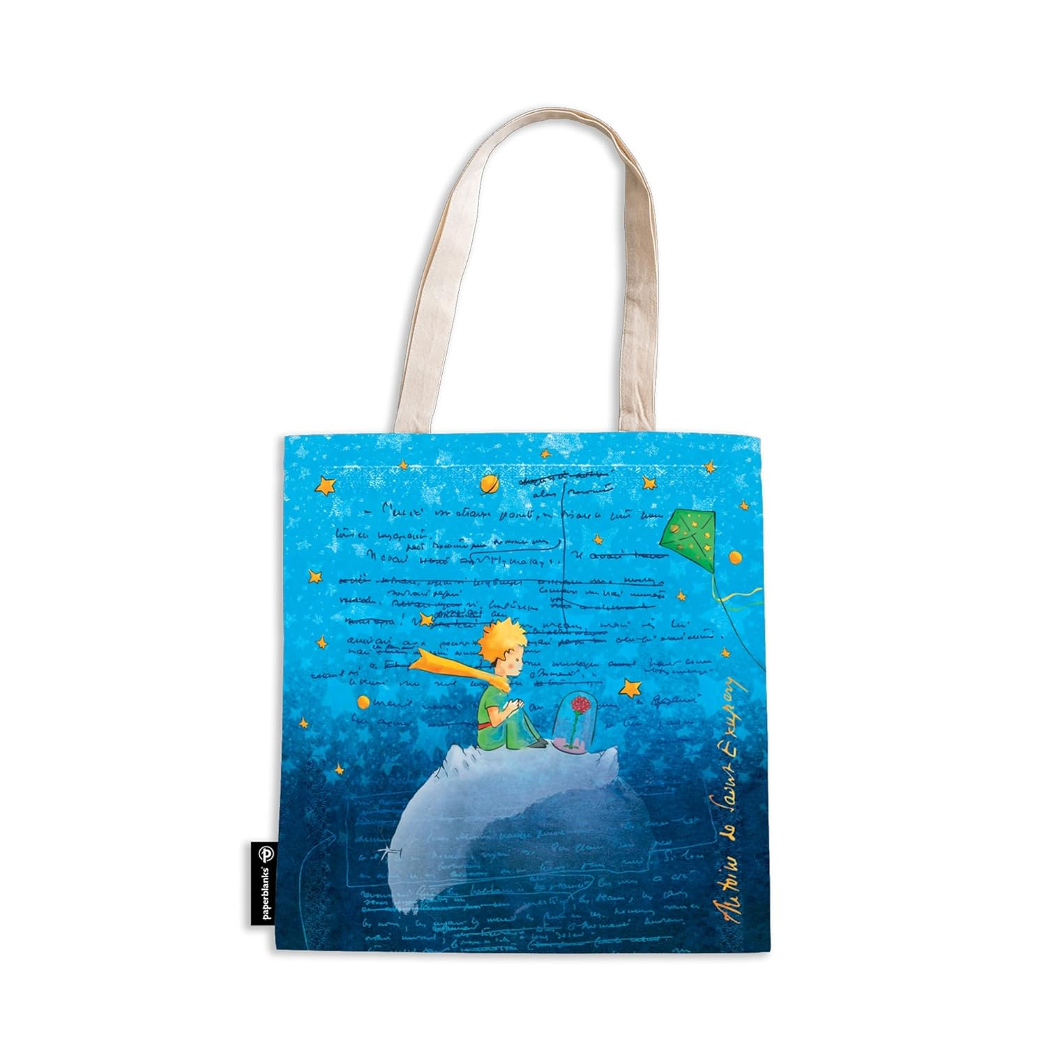 Saint-Exupery, the Little Prince (Embellished Manuscripts Collection) Canvas Bag image number 1