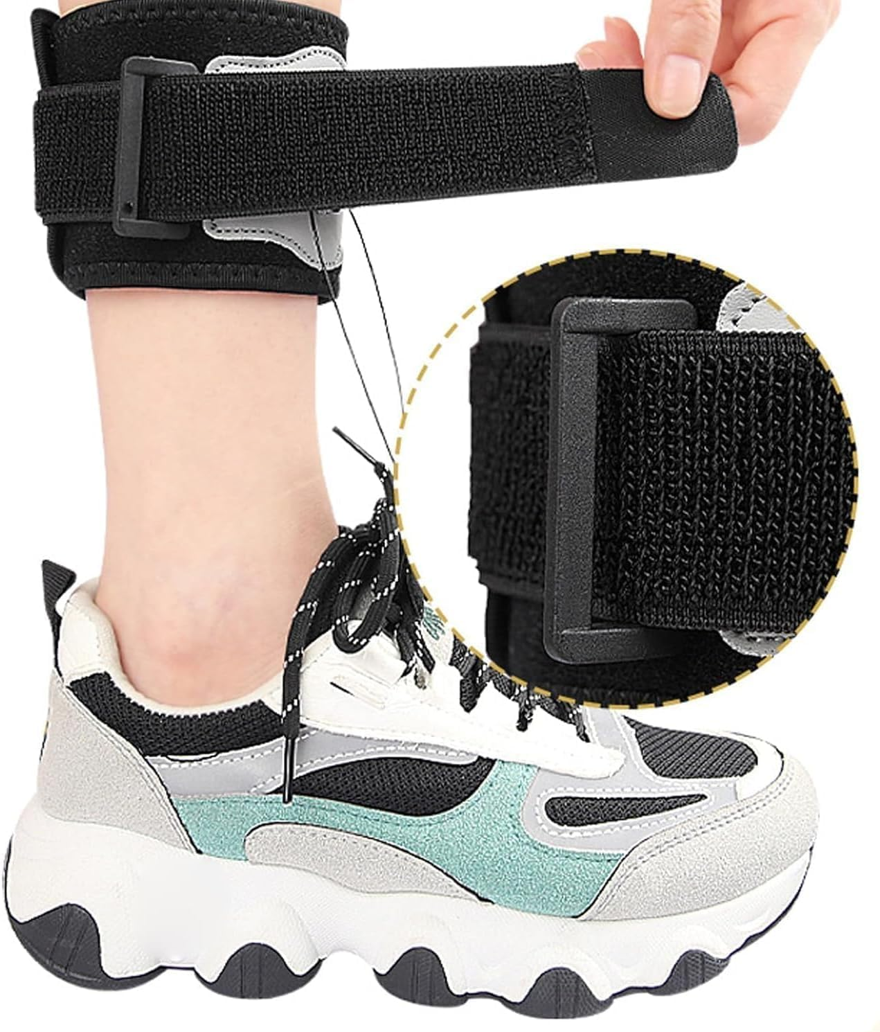 Adjustable Drop Foot Brace, Foot up Brace Unisex for Right/Left Foot Orthosis Ankle Brace Support, Brace for Foot Drop, Ankle Foot Orthosis image number 5