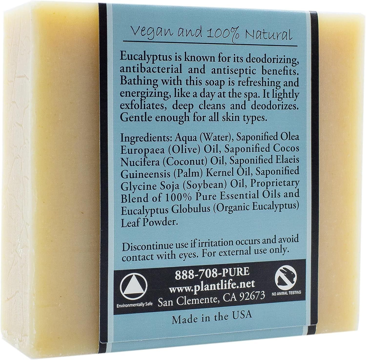 Eucalyptus Soap Value Pack - 100% Pure & Natural Aromatherapy Herbal Soap - 4 Oz Each Bar (Pack of 6 Bars) image number 2