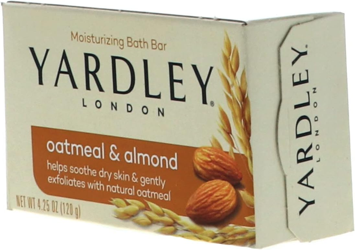 Yardley London Moisturizing Bar Oatmeal & Almond with Natural Oats 4.25 Oz (Pack of 2) image number 2