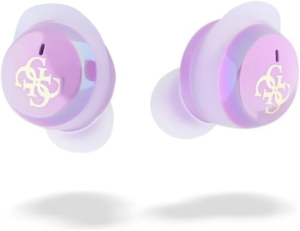 CG Mobile Guess Bluetooth Headphones TWS + Docking Station Iridescent 4G Printed Logo Purple image number 3