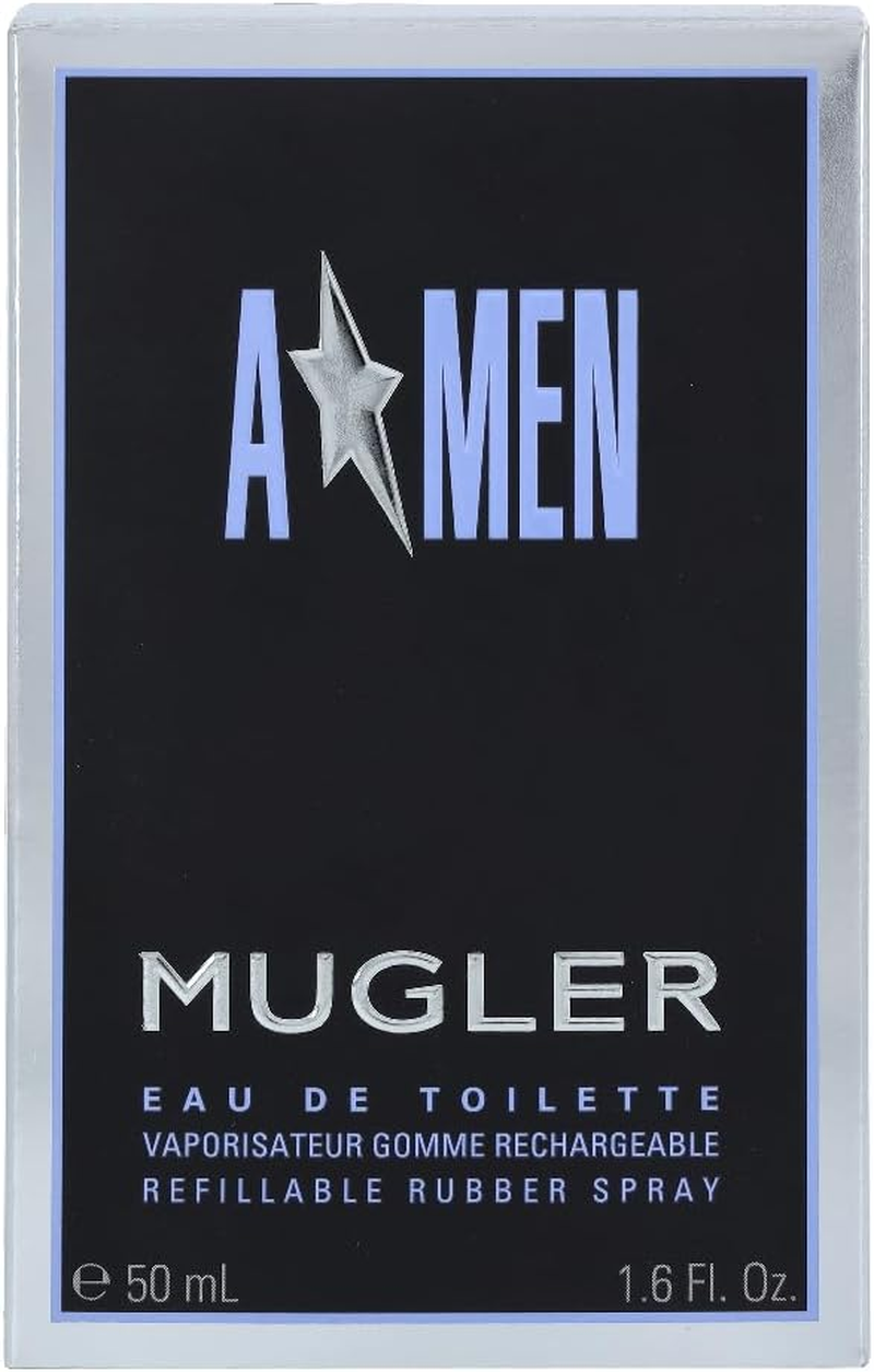 Thierry Mugler Amen Eau De Toilette Spray with Rubber Flask for Men 50 Ml