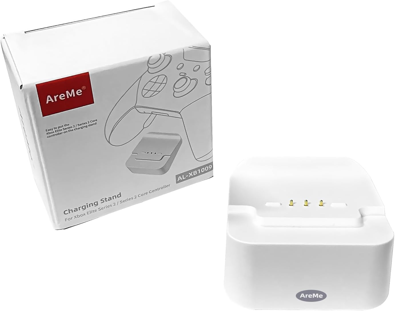 Areme Charging Station Dock for Xbox Elite Wireless Controller Series 2, Series 2 Core - White image number 2