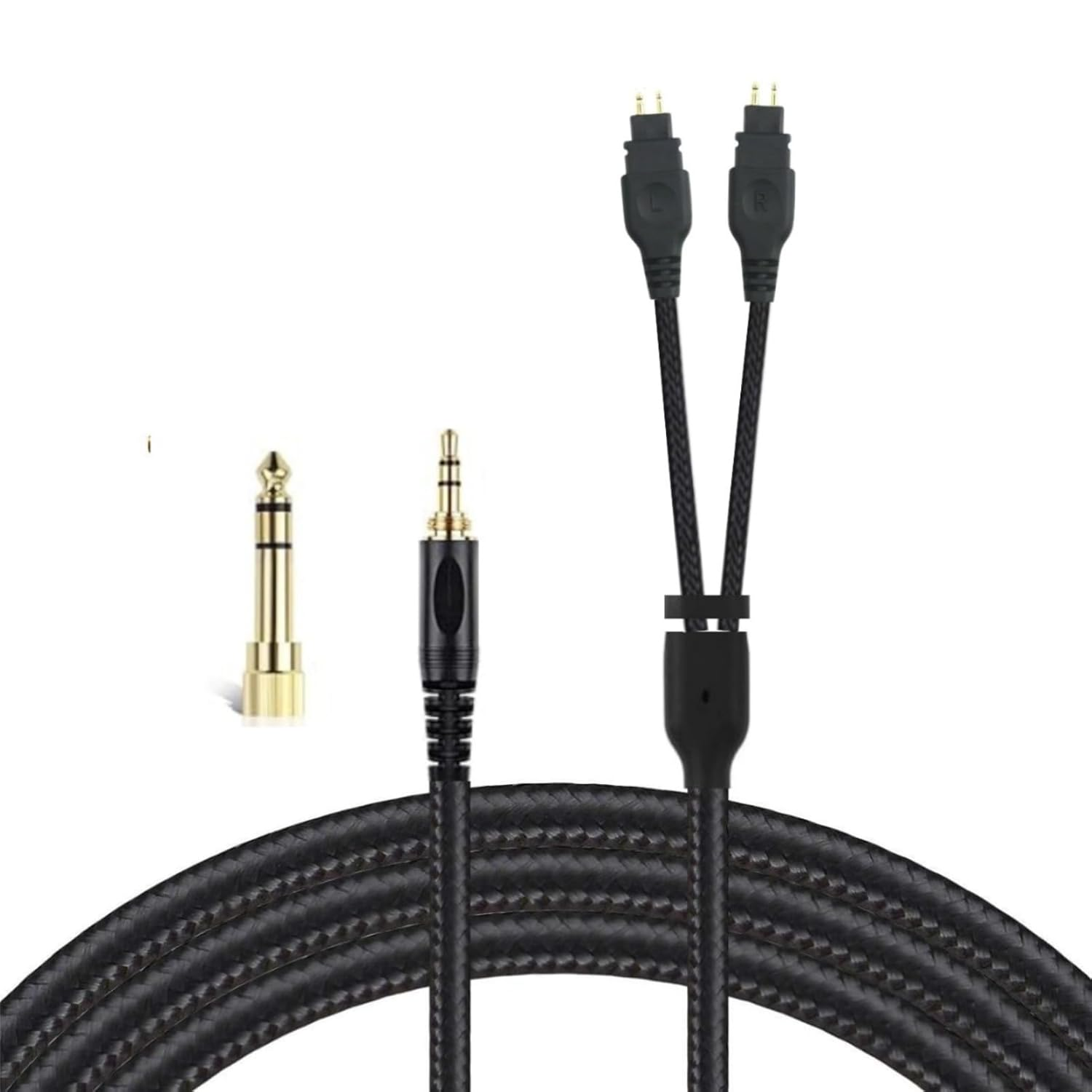 Replacement Audio Upgrade Cable for HD580 HD600 HD650 HD660S HD6XX HD535 HD545 HD565 HD265 Headphone, 6.6Ft, with 6.35Mm Adapter image number 1